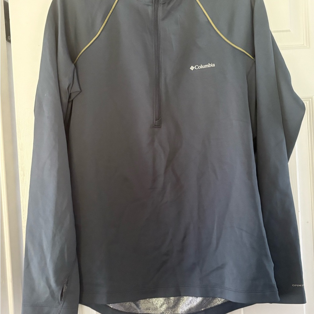 Columbia Teal Omniheat Quarter Zip Pullover
